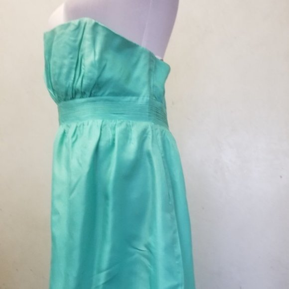 Shoshanna mint SILK tube top dress women's size 8 (275) - Picture 4 of 9